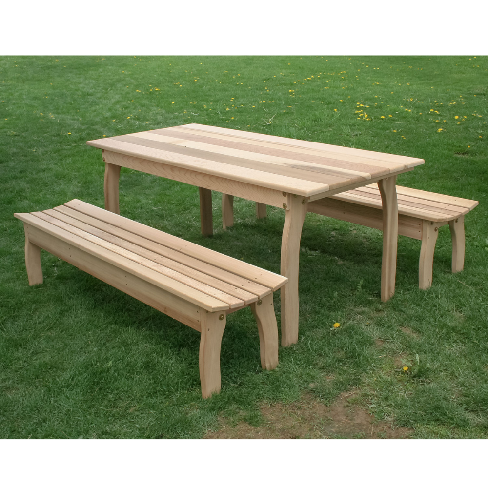 Creekvine Designs Cedar Three Piece Family Dining Set