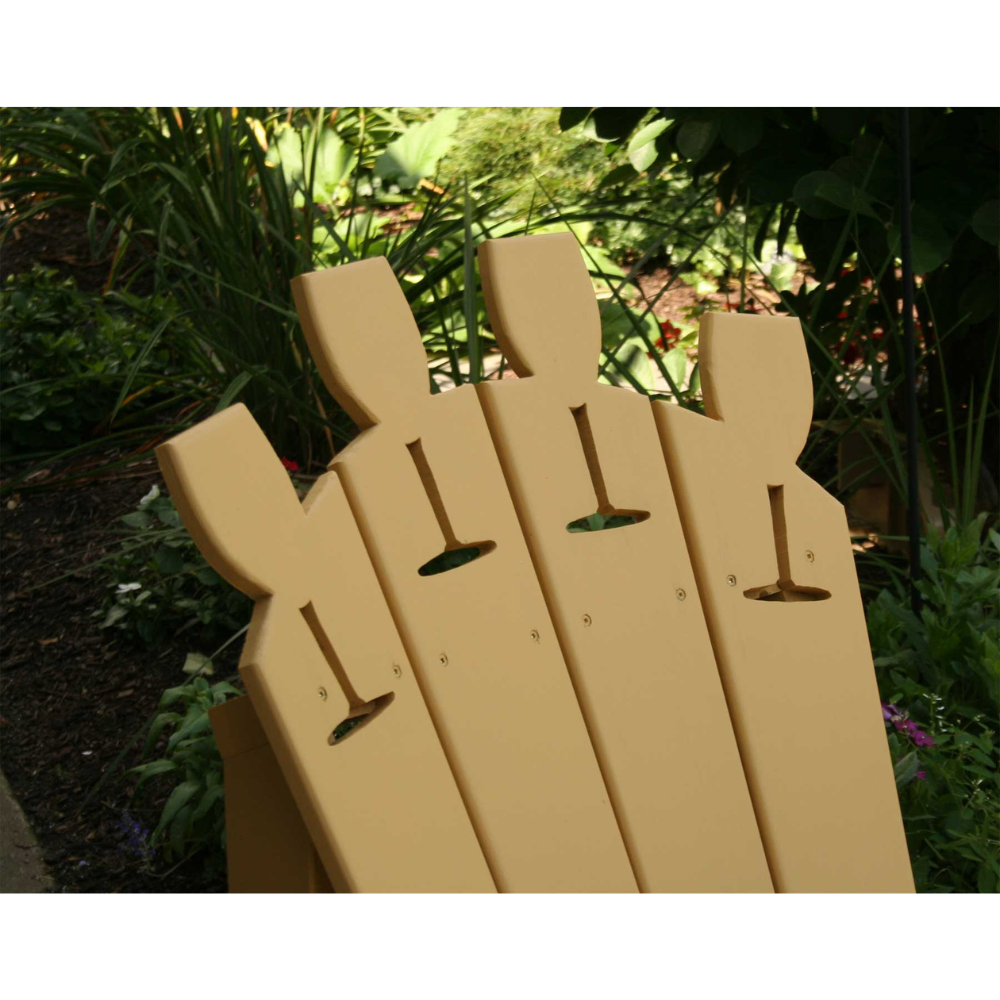 Creekvine Designs Cedar Wine Glass Adirondack Chair