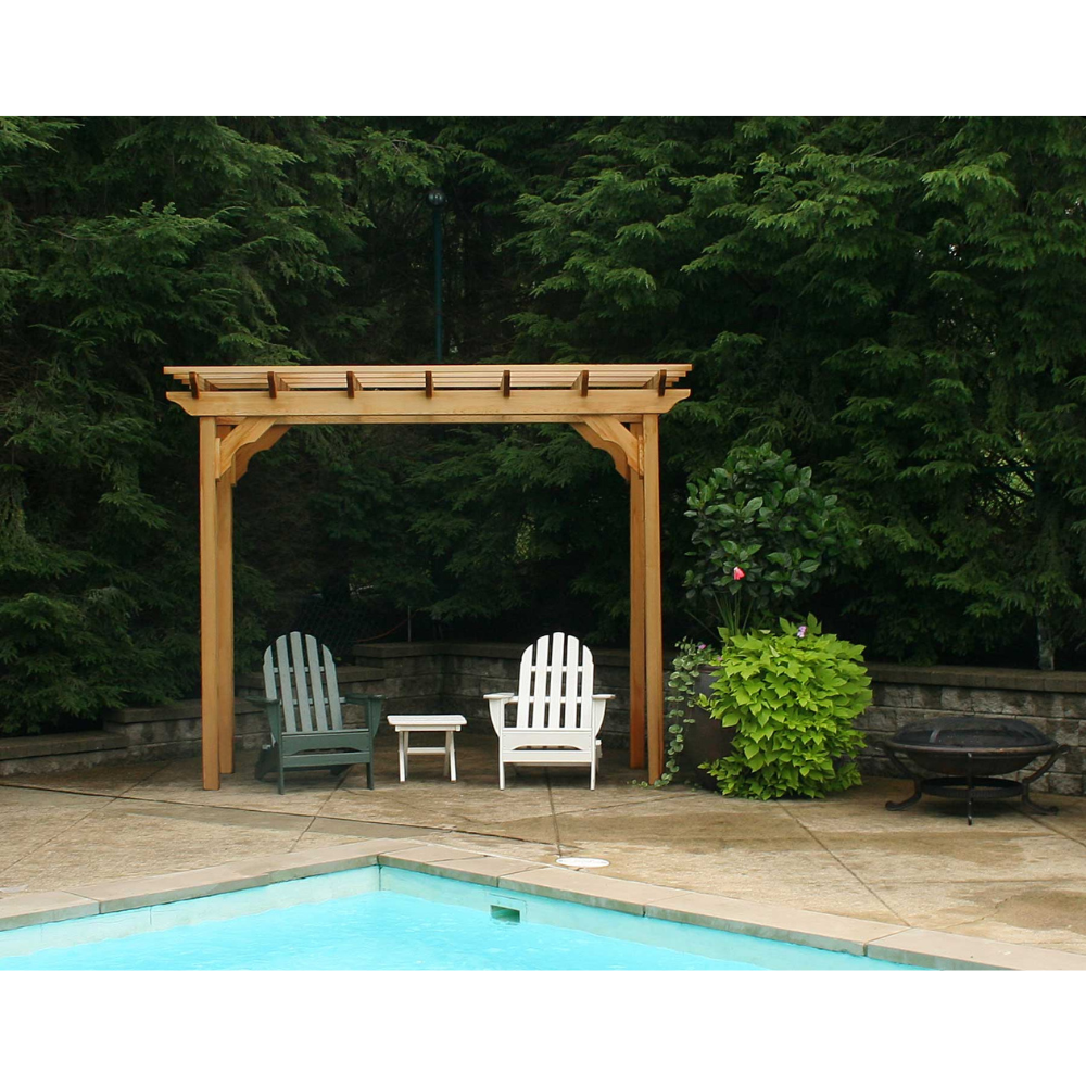 Creekvine Designs Red Cedar Courtyard Pergola