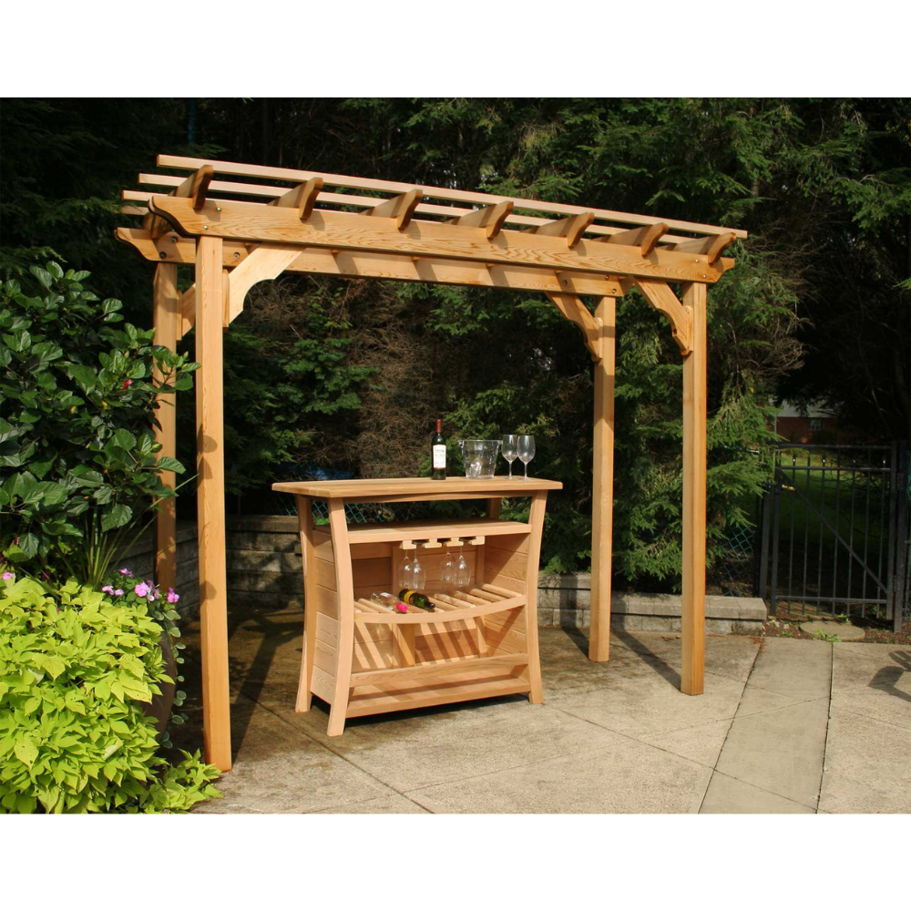 Creekvine Designs Red Cedar Courtyard Pergola