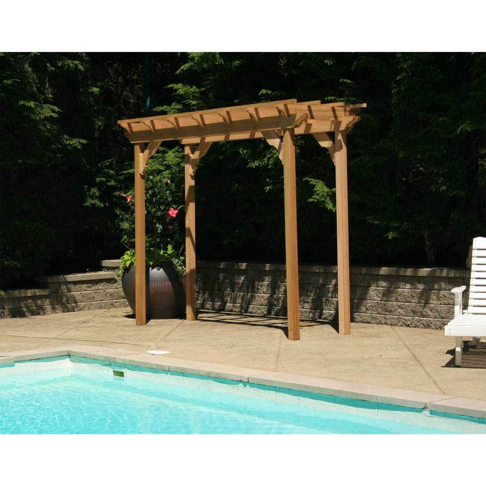 Creekvine Designs Red Cedar Courtyard Pergola