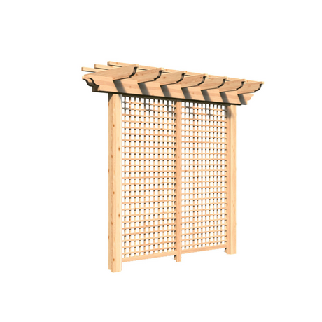 Creekvine Designs Red Cedar Monterrey Pergola with Lattice