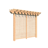 Creekvine Designs Red Cedar Monterrey Pergola with Lattice