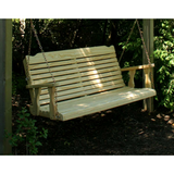 Creekvine Designs Treated Pine Crossback Porch Swing