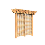 Creekvine Designs Treated Pine Monterrey Pergola with Lattice