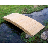 Creekvine Designs Treated Pine Plank Garden Bridge