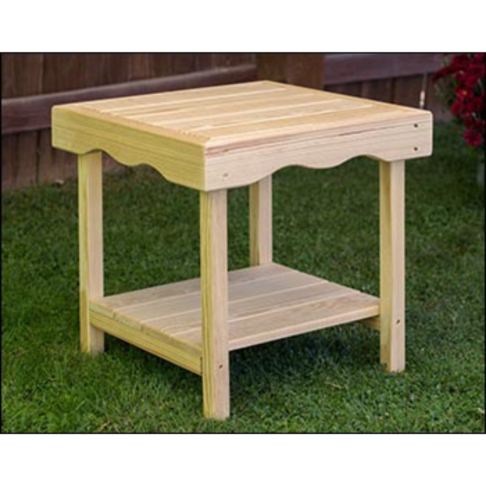 Creekvine Designs Treated Pine Rectangular End Table