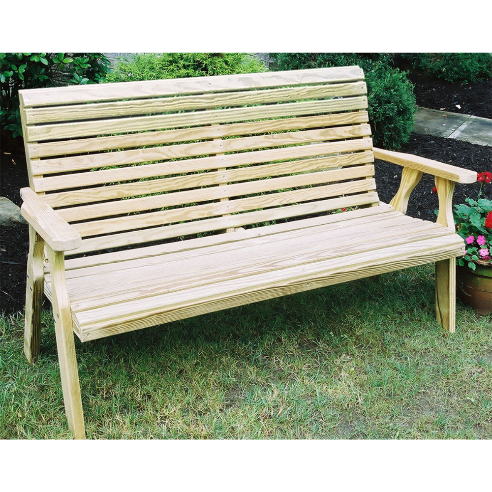 Creekvine Designs Treated Pine Rollback Garden Bench