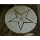 Creekvine Designs Treated Pine Star Design Pub Stool