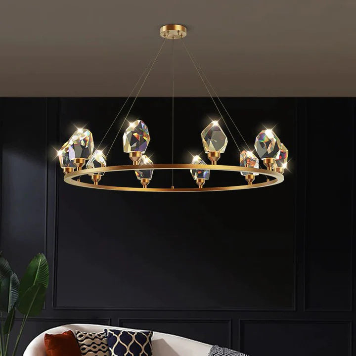 Prisn Crystal Round Chandelier