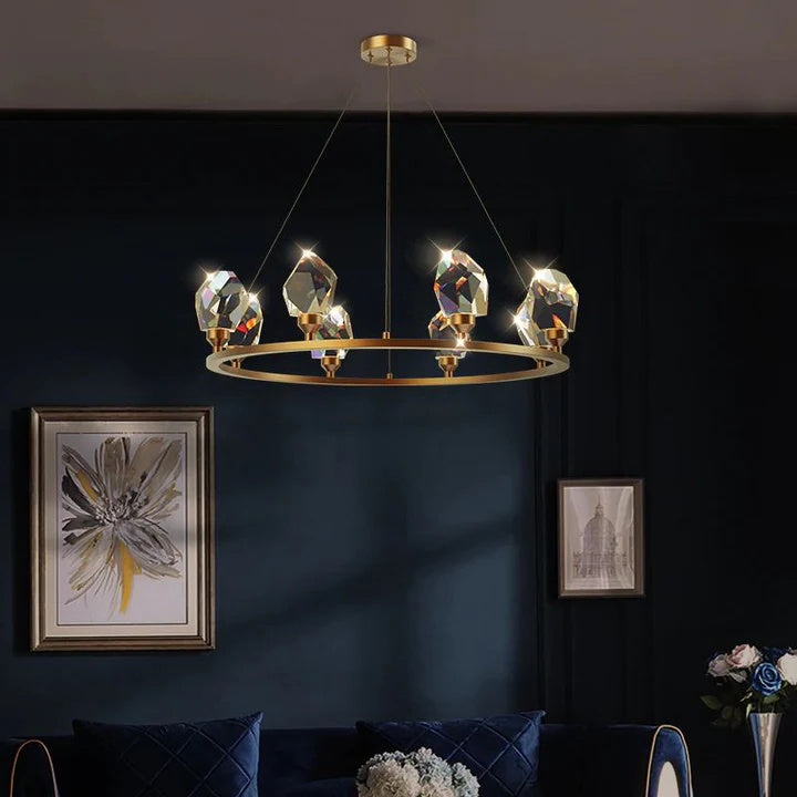 Prisn Crystal Round Chandelier