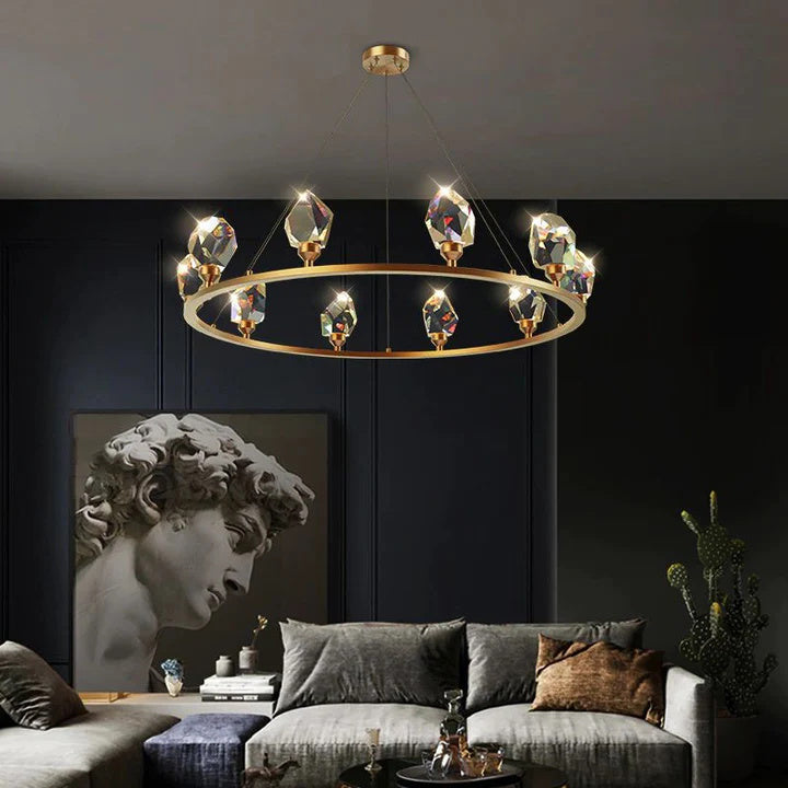 Prisn Crystal Round Chandelier