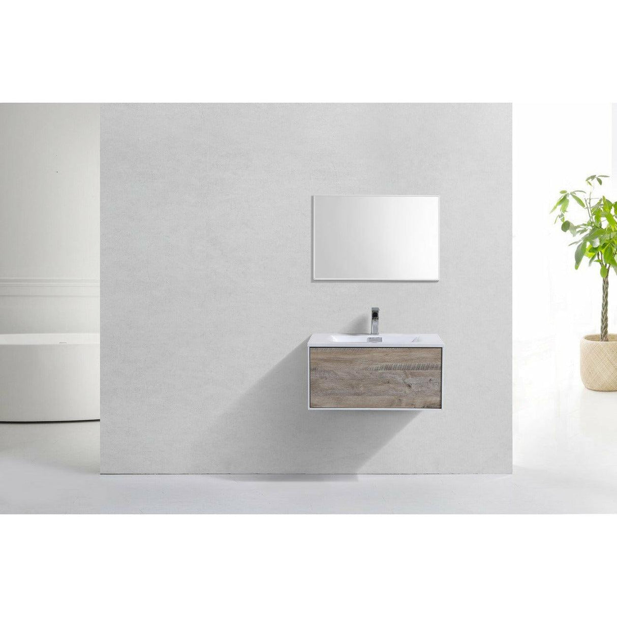 KubeBath Divario Wall Mount Modern Bathroom Vanity