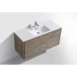 KubeBath DeLusso Single Wall Mount Modern Bathroom Vanity