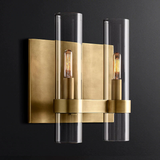 Donomo Double Glass tube Wall Lights, Bedroom Wall Sconces