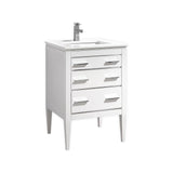 KubeBath Eiffel Single Vanity with Quartz Counter Top