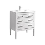 KubeBath Eiffel Single Vanity with Quartz Counter Top