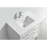 KubeBath Eiffel Single Vanity with Quartz Counter Top