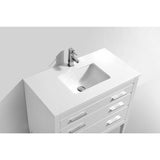 KubeBath Eiffel Single Vanity with Quartz Counter Top