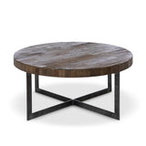 Park Hill Collection Lodge Recycled Elm and Iron Coffee Table EFT26076