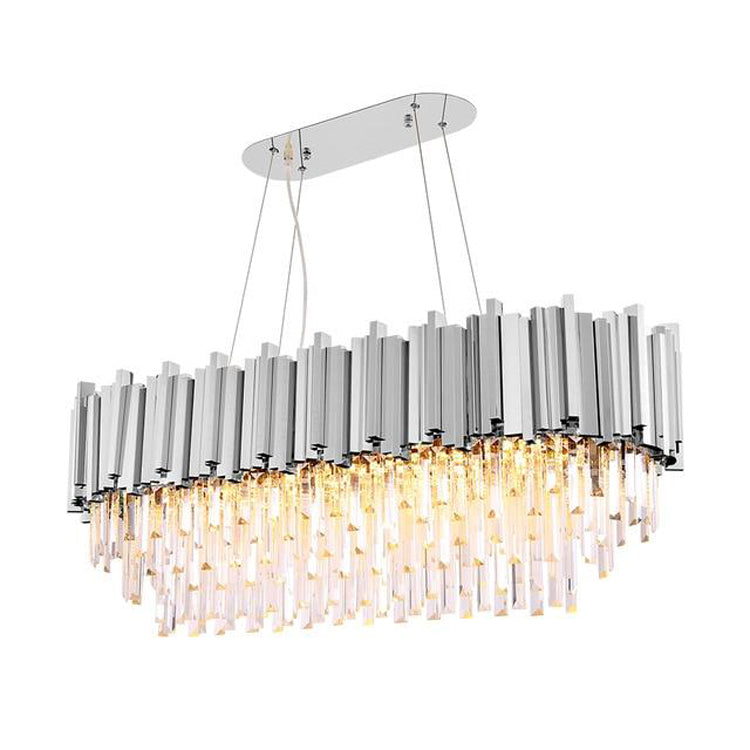 Elyan Oval Crystal Chandelier