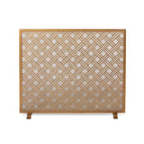 Park Hill Collection Urban Living Cross Hatch Fire Screen ERR26052