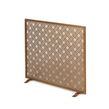 Park Hill Collection Urban Living Cross Hatch Fire Screen ERR26052