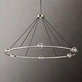 Eclate Round Chandelier 60" chandeliers for dining room,chandeliers for stairways,chandeliers for foyer,chandeliers for bedrooms,chandeliers for kitchen,chandeliers for living room Rbrights Polished Nickel  