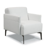 Bellini Modern Living Eros Accent Chair Leather WHITE CAT 35. COL 35612 Eros WHT