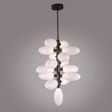 Esaer Vertical Long Grape Chandelier chandeliers for dining room,chandeliers for stairways,chandeliers for foyer,chandeliers for bedrooms,chandeliers for kitchen,chandeliers for living room Rbrights STYLE A  