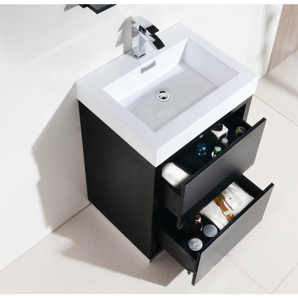 KubeBath Bliss Single Free Standing Modern Bathroom Vanity