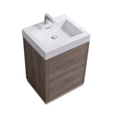 KubeBath Bliss Single Free Standing Modern Bathroom Vanity - Sea & Stone Bath