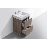 KubeBath Bliss Single Free Standing Modern Bathroom Vanity