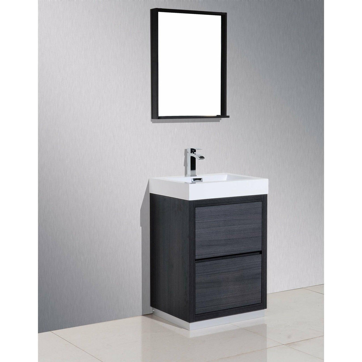 KubeBath Bliss Single Free Standing Modern Bathroom Vanity