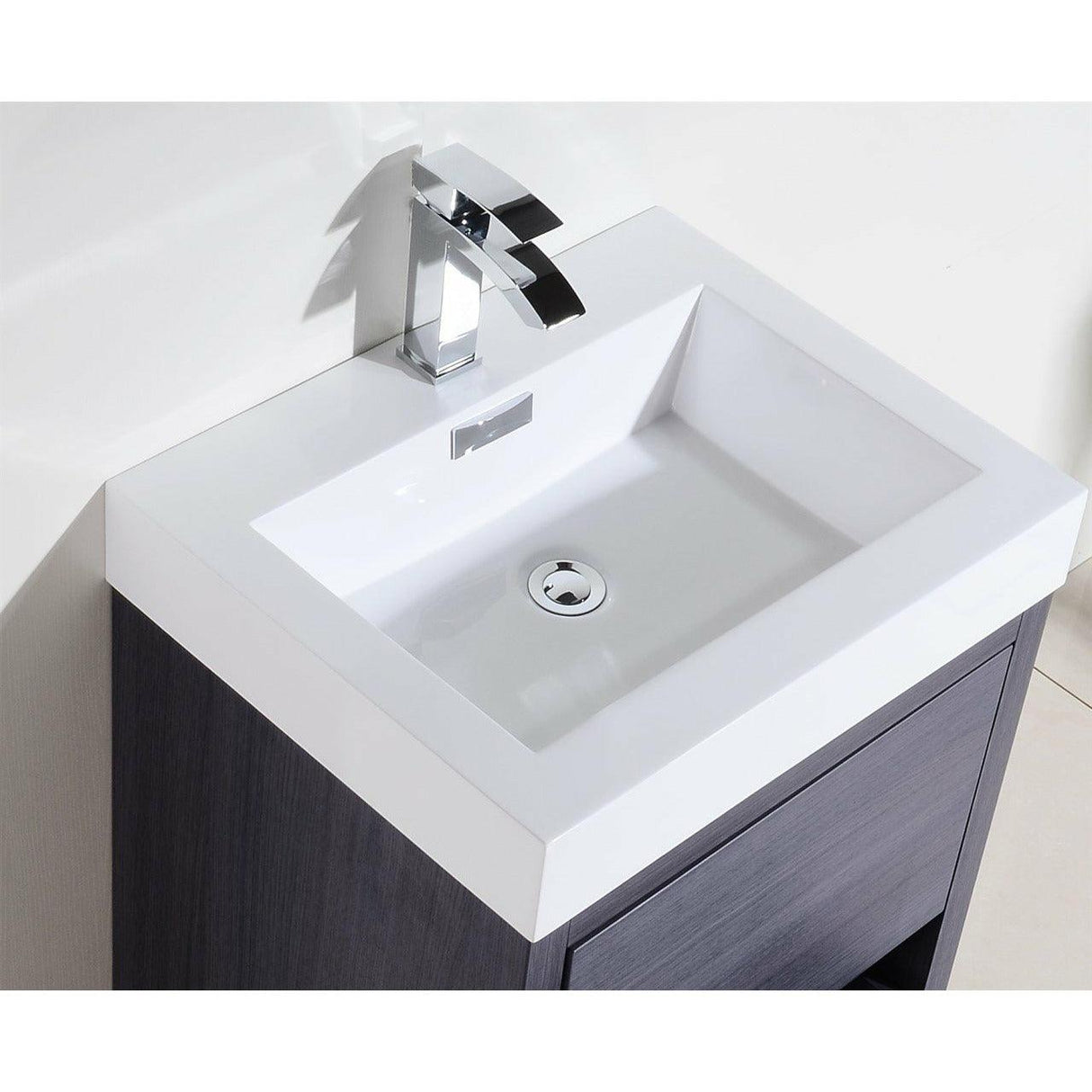 KubeBath Bliss Single Free Standing Modern Bathroom Vanity