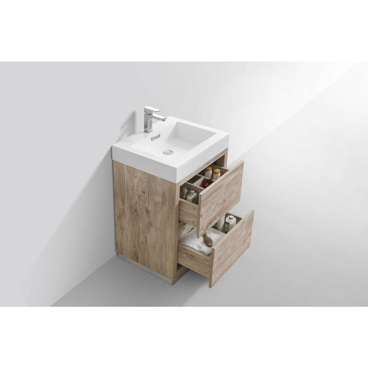 KubeBath Bliss Single Free Standing Modern Bathroom Vanity