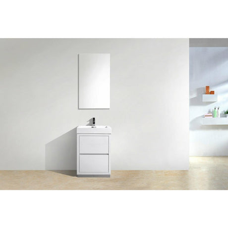 KubeBath Bliss Single Free Standing Modern Bathroom Vanity