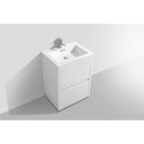 KubeBath Bliss Single Free Standing Modern Bathroom Vanity