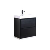 KubeBath Bliss Single Free Standing Modern Bathroom Vanity - Sea & Stone Bath