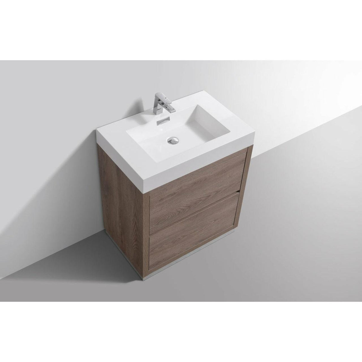 KubeBath Bliss Single Free Standing Modern Bathroom Vanity