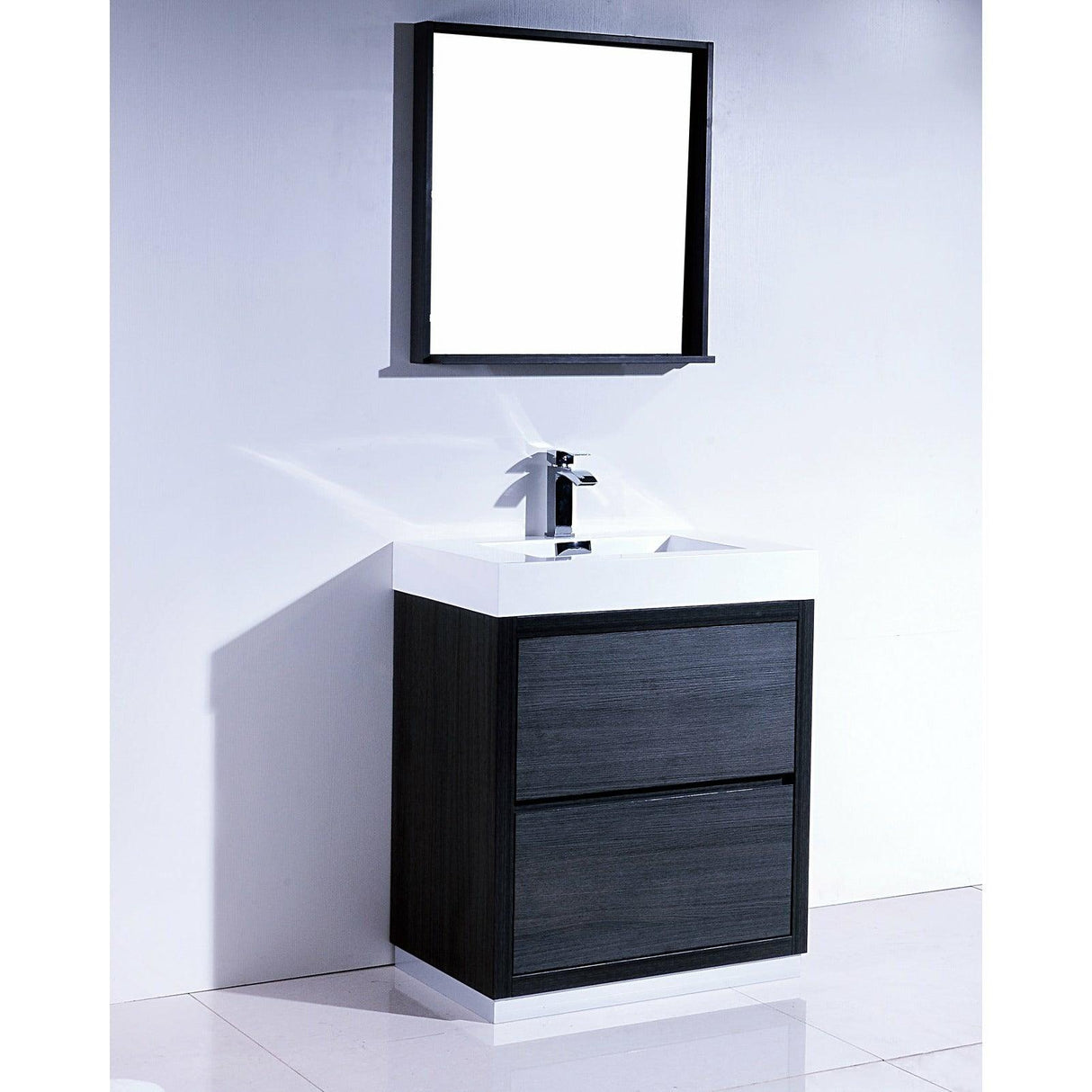 KubeBath Bliss Single Free Standing Modern Bathroom Vanity