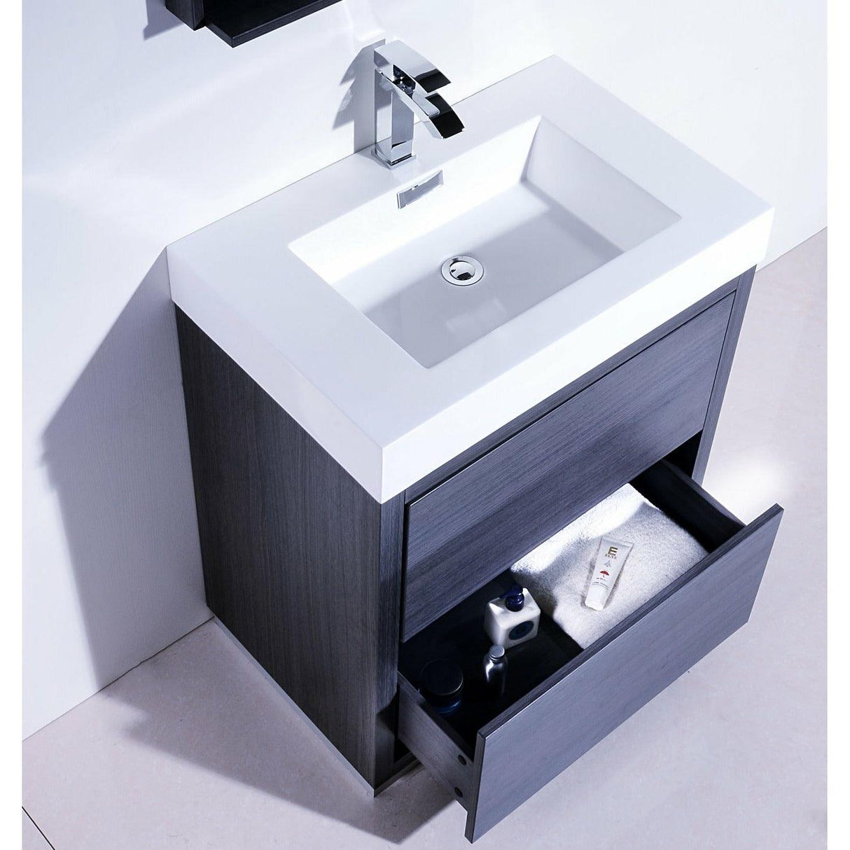 KubeBath Bliss Single Free Standing Modern Bathroom Vanity