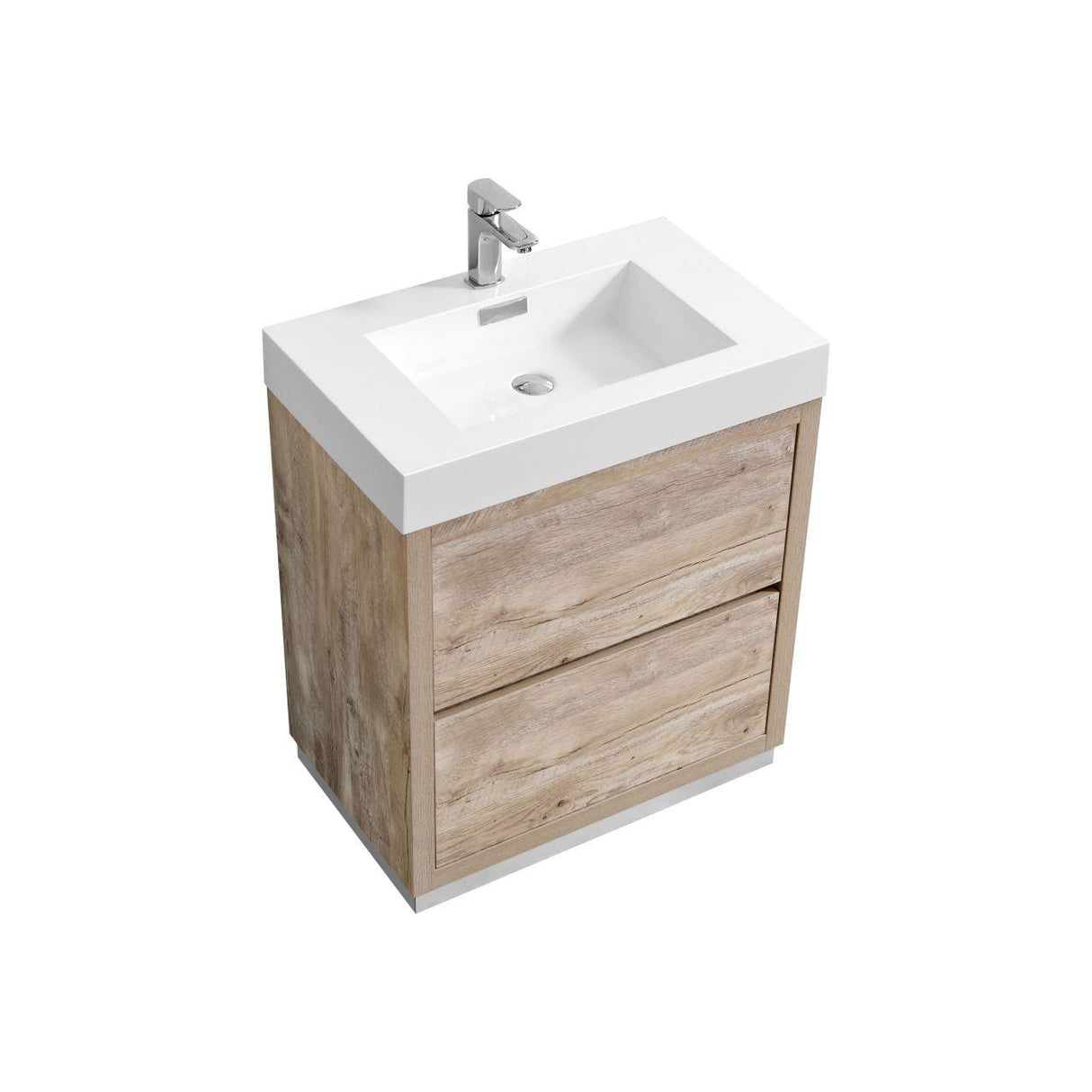 KubeBath Bliss Single Free Standing Modern Bathroom Vanity - Sea & Stone Bath