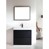 KubeBath Bliss Single Free Standing Modern Bathroom Vanity