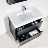 KubeBath Bliss Single Free Standing Modern Bathroom Vanity