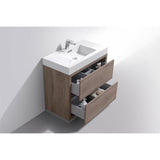 KubeBath Bliss Single Free Standing Modern Bathroom Vanity