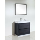 KubeBath Bliss Single Free Standing Modern Bathroom Vanity