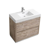 KubeBath Bliss Single Free Standing Modern Bathroom Vanity - Sea & Stone Bath