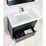 KubeBath Bliss Single Free Standing Modern Bathroom Vanity