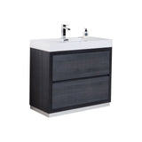 KubeBath Bliss Single Free Standing Modern Bathroom Vanity